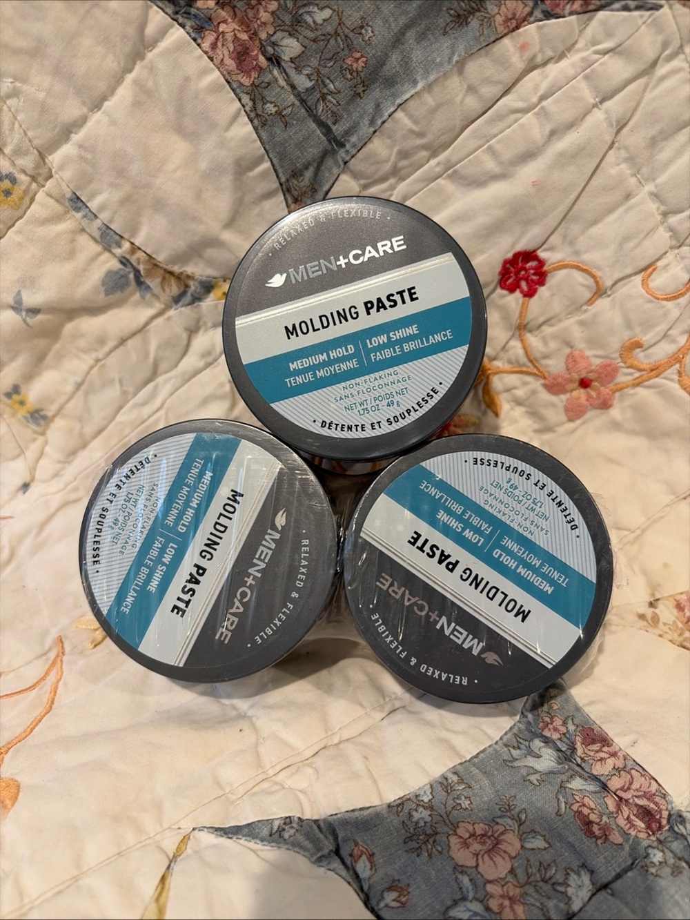 Men+Care Molding Paste — Medium Hold Low Shine (Gray/Blue)